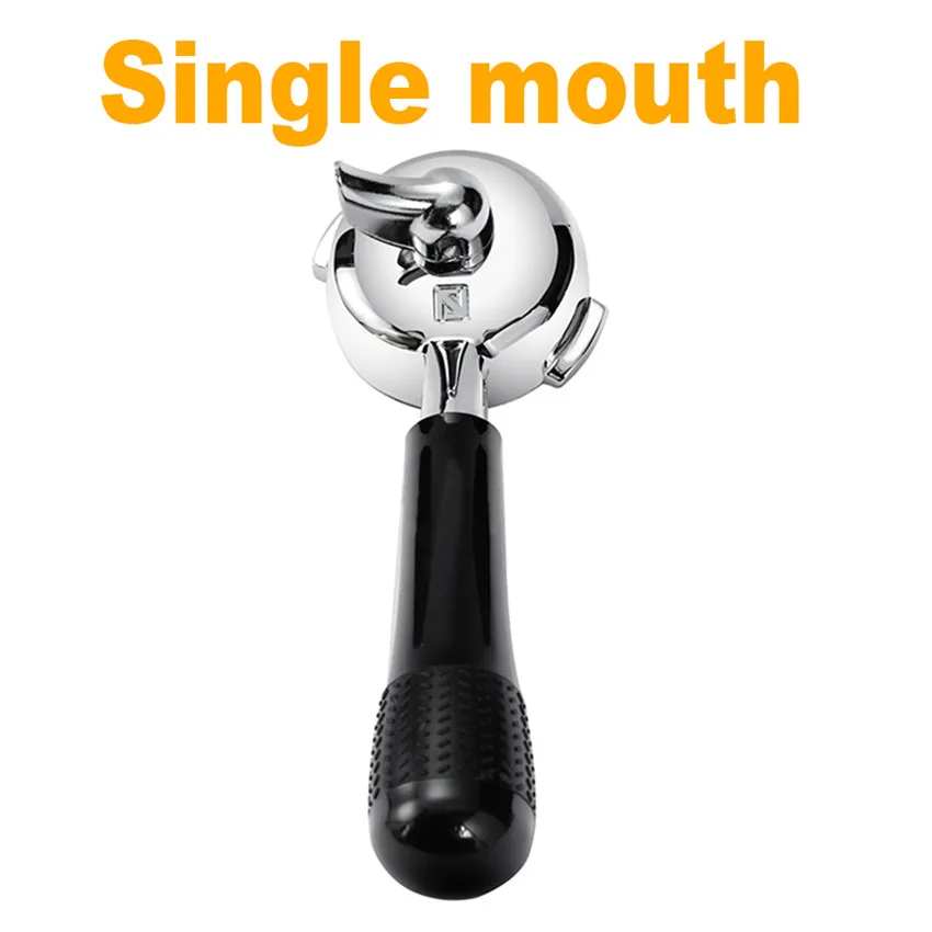 Single mouth 58 мм кофемашина из нержавеющей стали для Nuova бездонный держатель фильтра портафильтр для Oscar двойной рот профессиональный аксессуар - Цвет: Single mouth