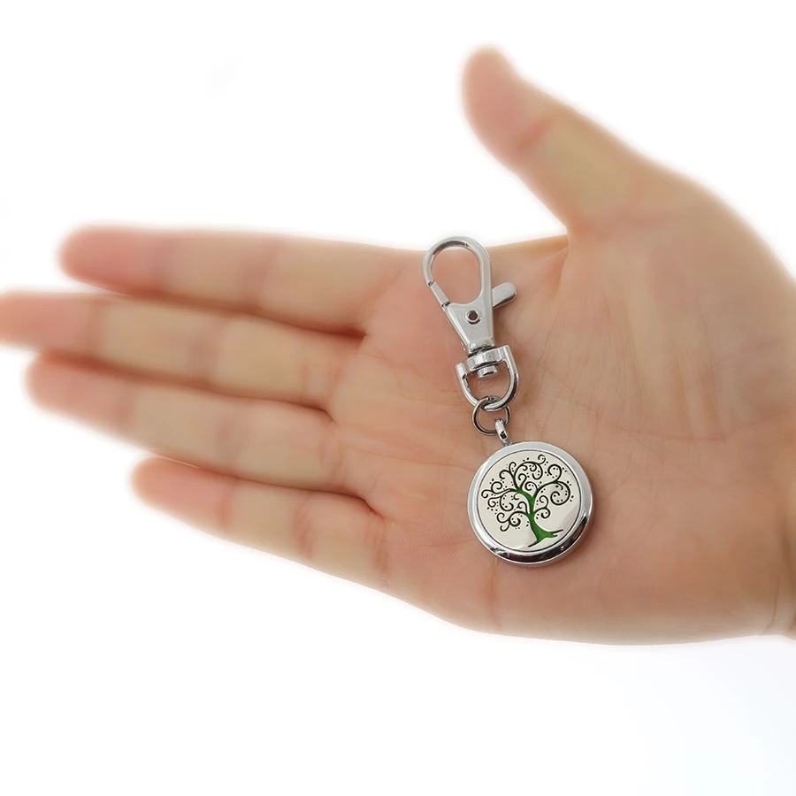 Dog bone shark dinosaur Key Chain essential oil perfume Diffuser locket 25mm with Lobster clasp 5Pads key ring fit pet collar | Украшения и