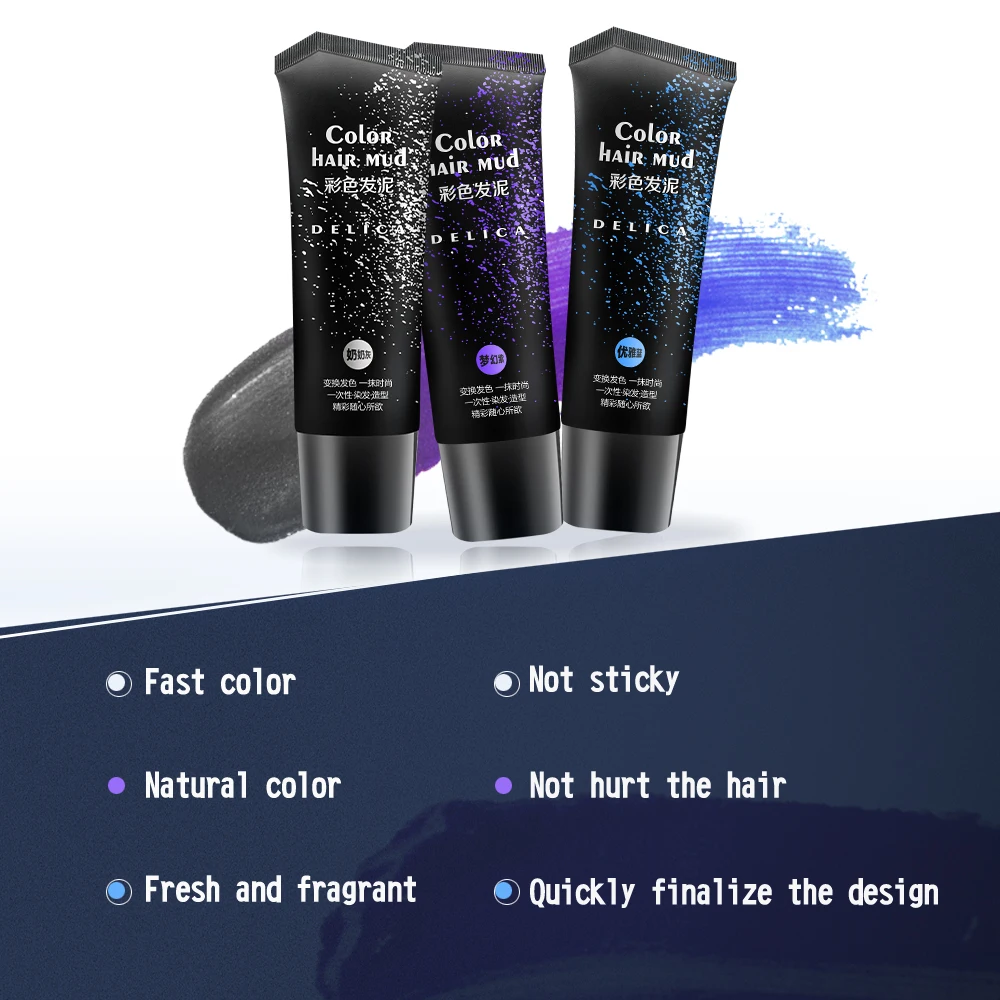 2 шт. одноразовая Помада для волос 6 цветов|hair coloring styles|hair colorhair color fashion |