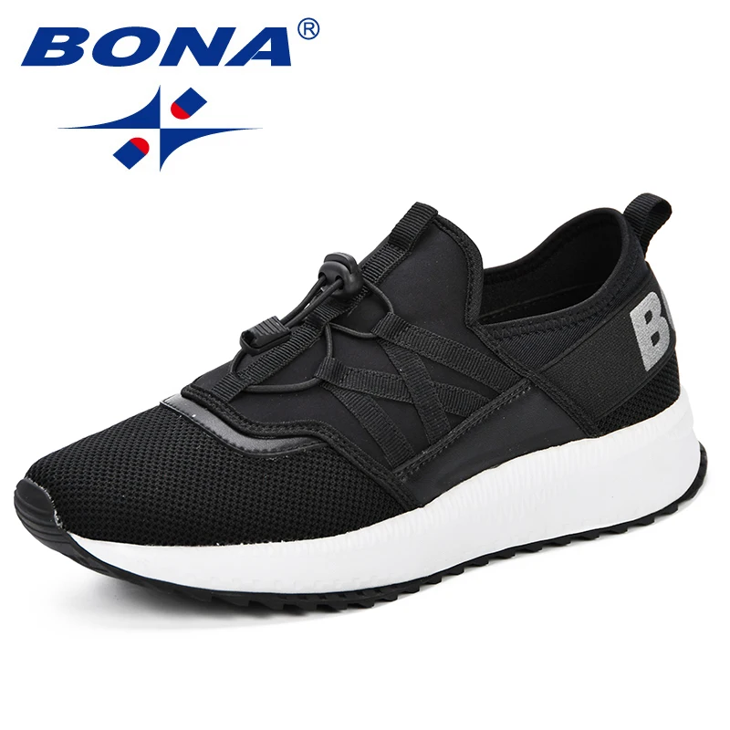 BONA/мужская повседневная спортивная обувь; мужские кроссовки; Sapato Masculino; сетчатая обувь; дышащая обувь для бега; обувь из сетчатого материала для бега на открытом воздухе
