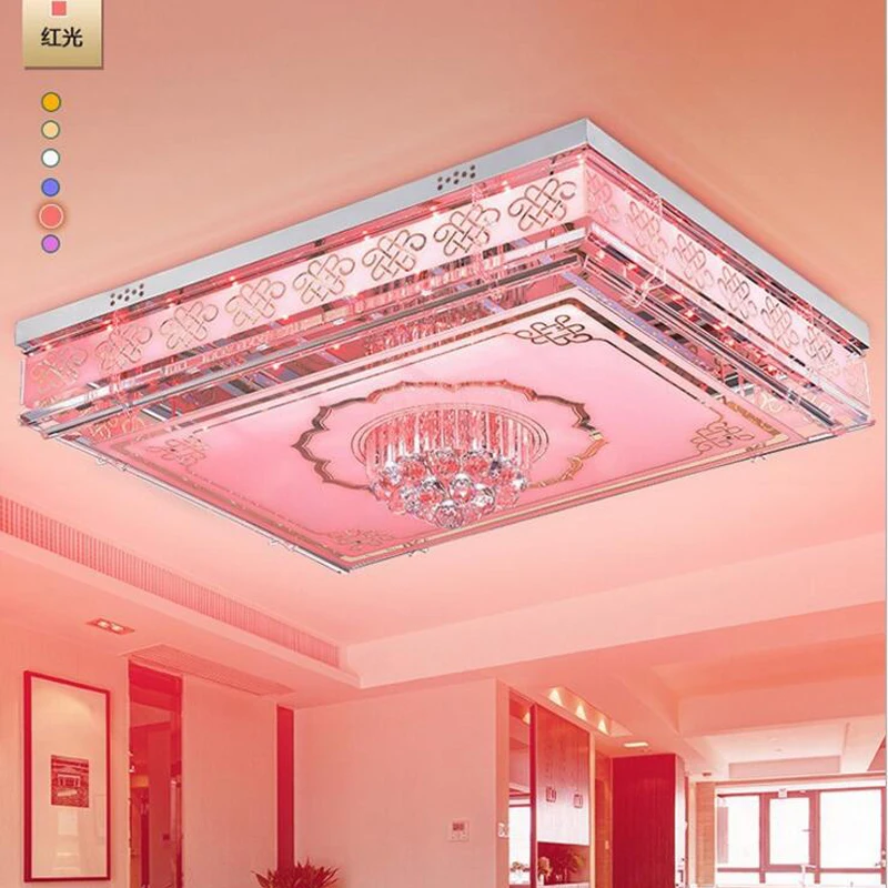 Светодиодная Хрустальная потолочная лампа высокого класса современный