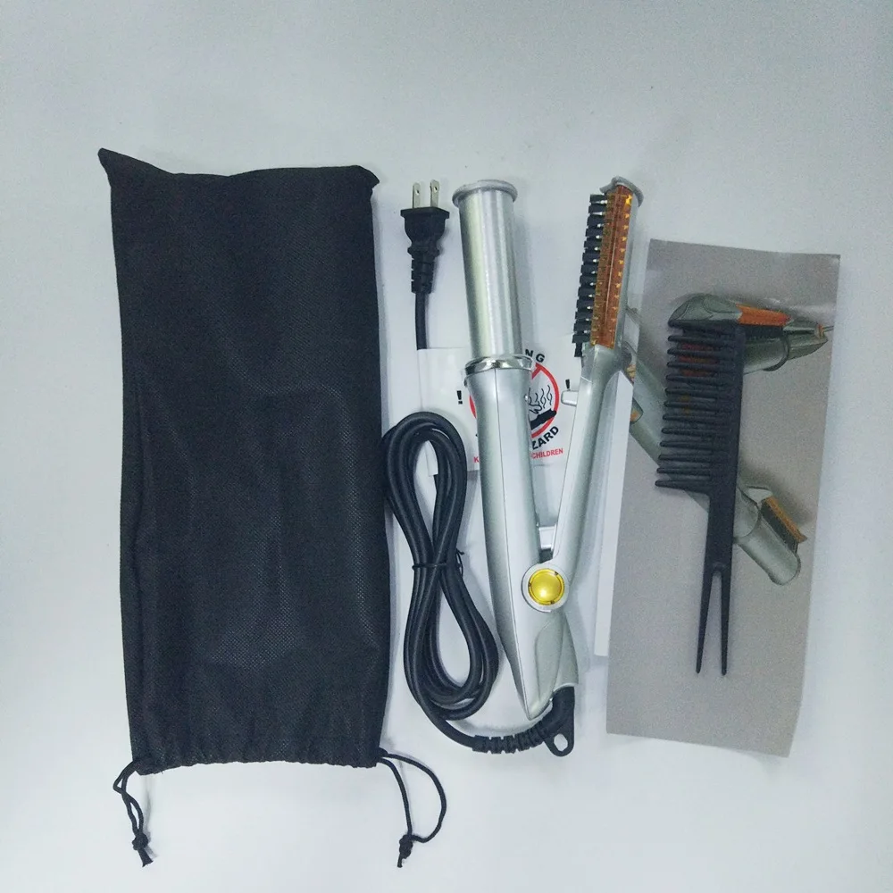 Новый Красота Утюг 2 способ вращающийся щипцы для завивки волос 360 градусов