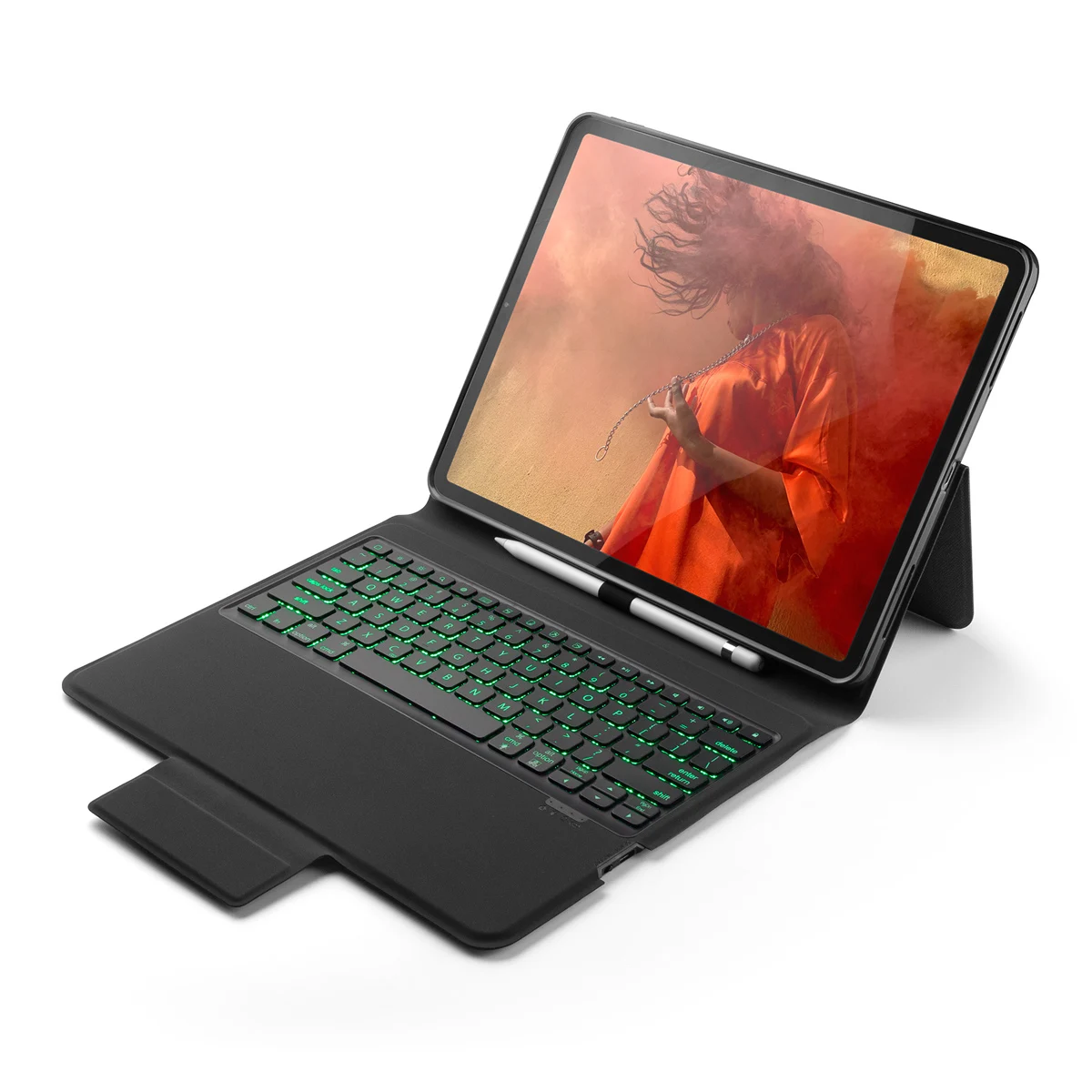 Кожаный чехол для клавиатуры iPad Pro 12,9, 7 цветов, чехол для клавиатуры с подсветкой США, для iPad Pro 12,9 дюйма, подставка, держатель для ручки
