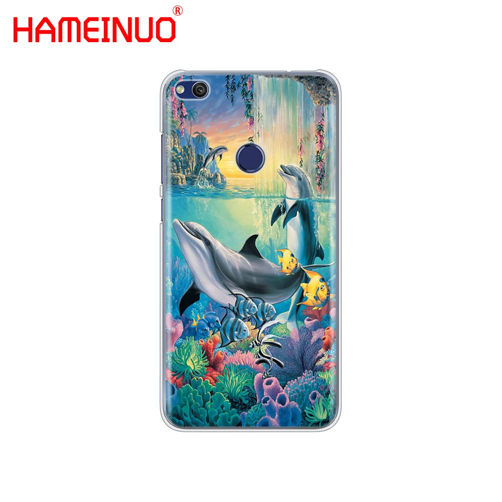 Hameinuo Ocean Дельфин танец и прыжки крышка телефона чехол для Huawei Ascend P7 P8 P9 P10 P20 Lite Plus Pro g9 G8 G7 - Цвет: 40108