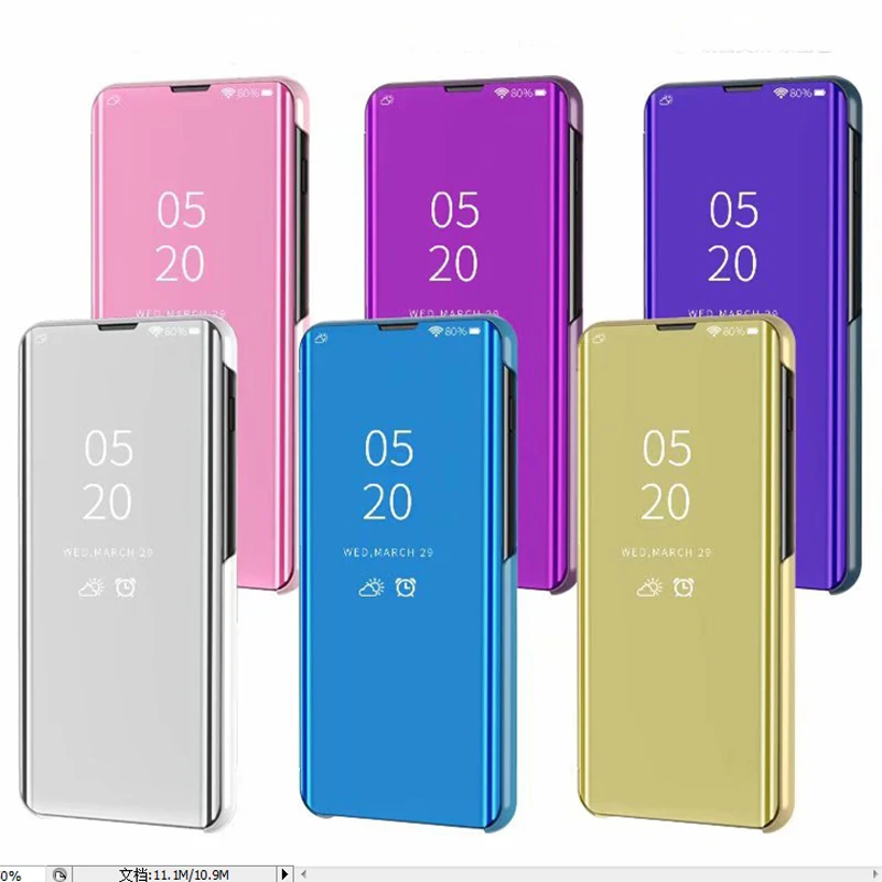 Флип-чехол с зеркалом для huawei Honor 10i чехол модный умный прозрачный флип-чехол кожаный чехол Honor 20i чехол Honor10 i Funda Coque