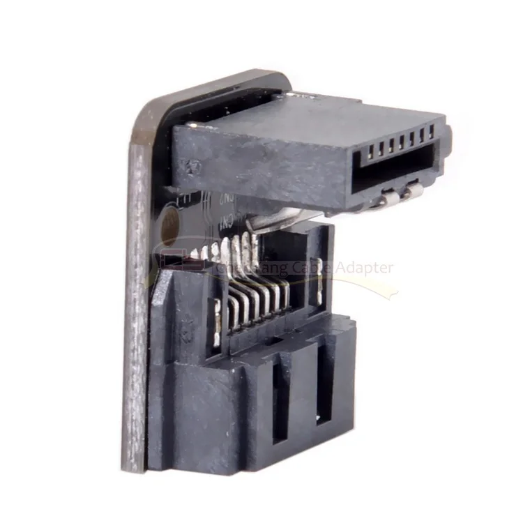 SATA 7Pin мама до 7pin папа 90 градусный угловой адаптер материнская плата для