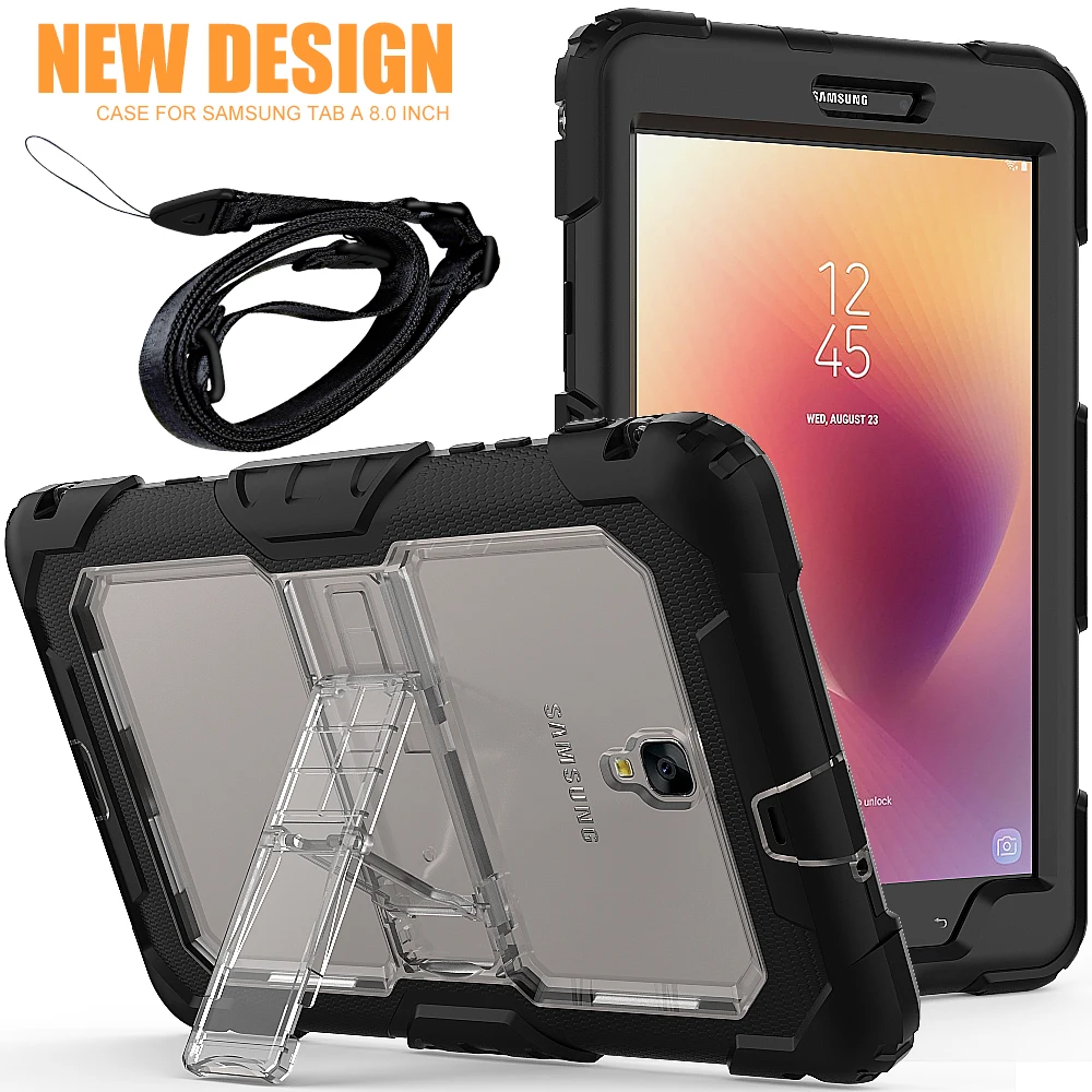 Coque чехол для samsung Galaxy Tab A 8,0 T380 T385 планшет 3 в 1 Гибридный армированный шт силиконовые чехлы для детей противоударный чехол-подставка