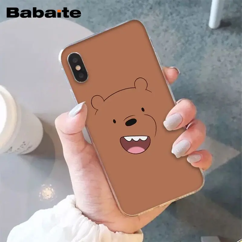 A13 Babaite три милых медведя панда мультфильм DIY Роскошный Высокий протектор на конце чехол для iPhone 5 5Sx 6 7 7plus 8 8Plus X XS MAX XR - Цвет: A13