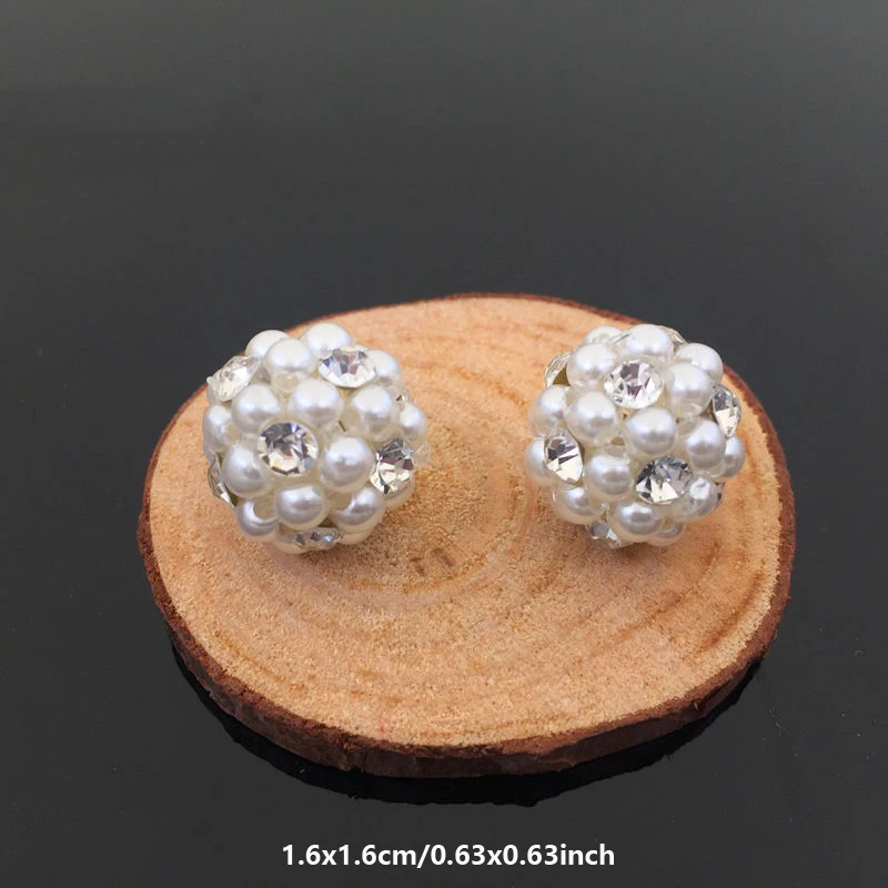 20 шт жемчужный хрустальный шар горный хрусталь пряжка ювелирные изделия заколки