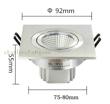 

Free shipping 10w COB LED down light LED ceiling light,cool/ warm white, 2years warranty