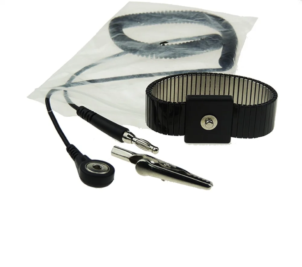 15 комплектов ОУР металлический браслет заземление с заземлением склеивание