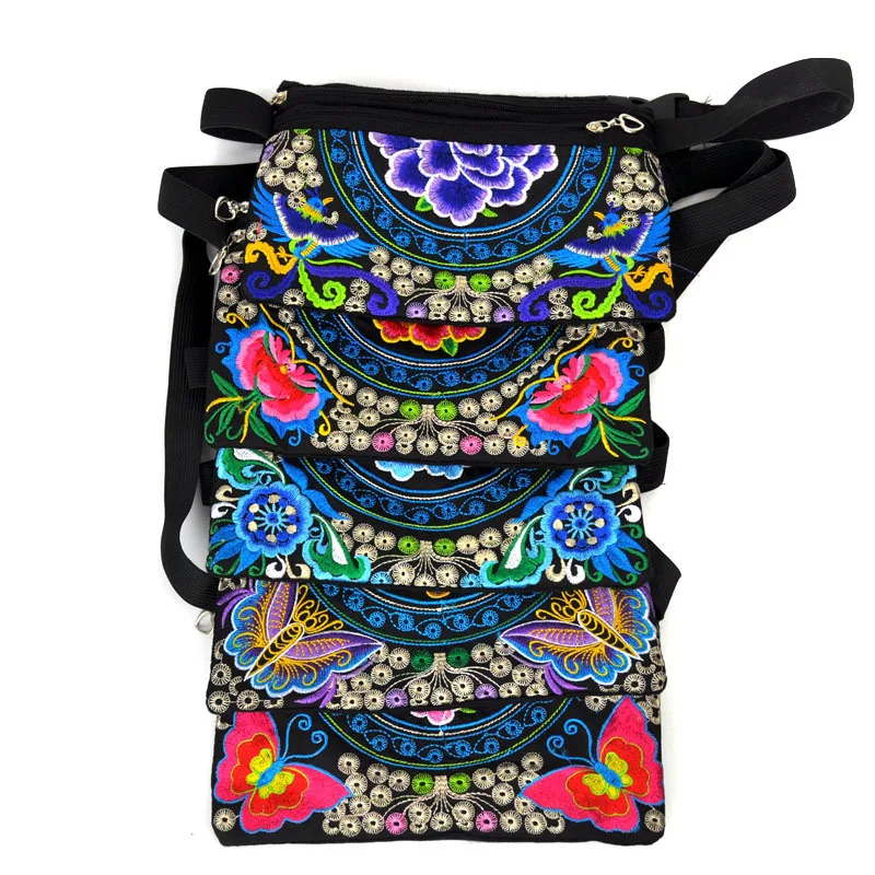 Маленькая женская поясная сумка с этнической вышивкой 2018 на плечо цветочной