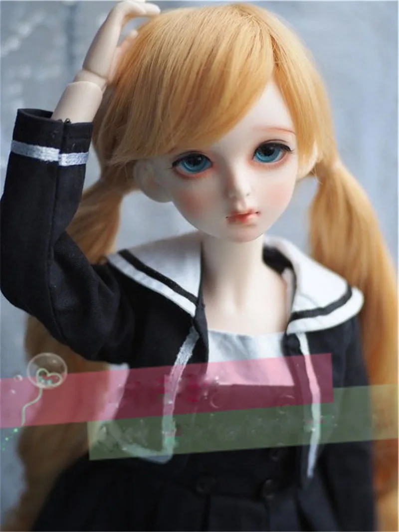 BJD парик 1/3 1/4 1/6 SD кукла провод мода блондинка большие Волнистые игрушки волосы|doll