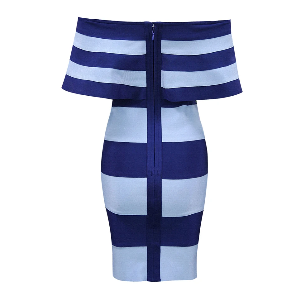 CIEMIILI Новая мода с открытыми плечами Лоскутная выше коленная повязка 2018