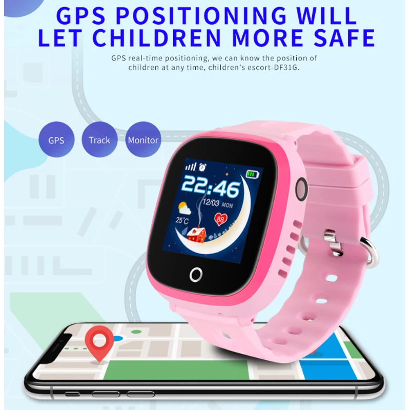 Детские умные часы s GPS LBS позиционирование безопасные SOS звонки голосовые анти