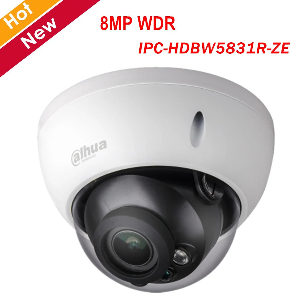 8MP POE Dahua IP камера IPC-HDBW5831R-ZE WDR IR купольная сетевая H.265 2 7 мм-12 мм Моторизованный