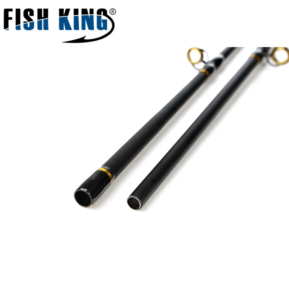 FISH KING, высокоуглеродное рыболовное удилище для приманки, 2 секции, Мягкая приманка, Удочка 1,8 м/2,1 М/2,4 м с. Ш., 10-30 г