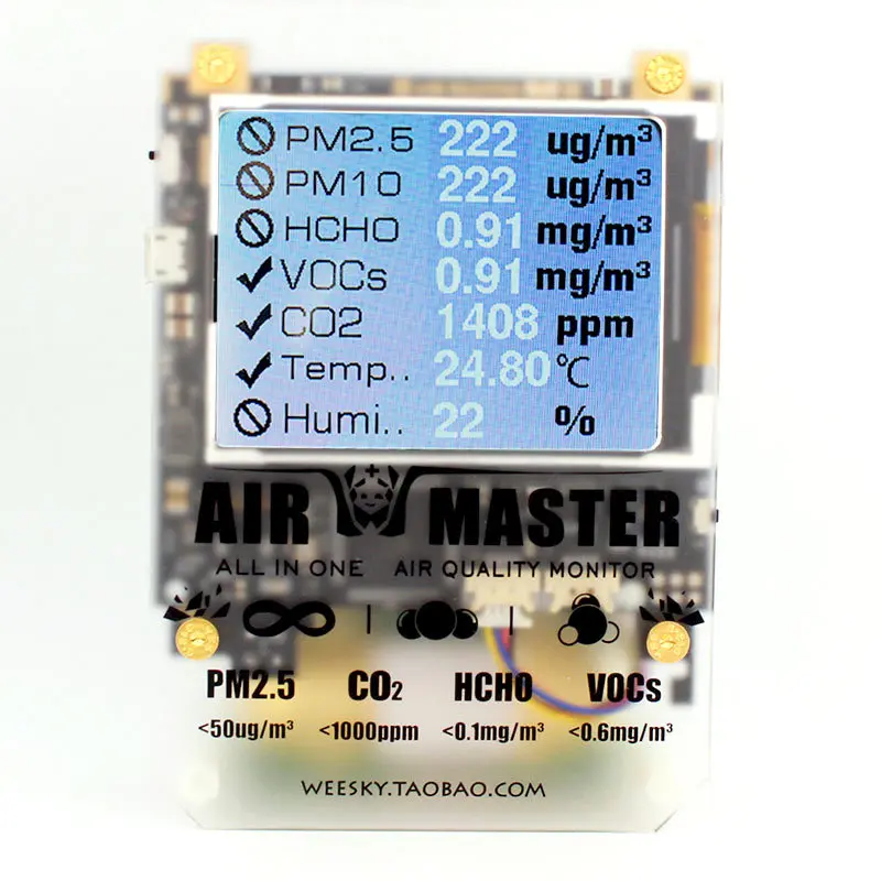 Детектор кондиционера воздуха AM6 AM7 Plus AirMaster2 детектор формальдегида с 2 FE5 щупом