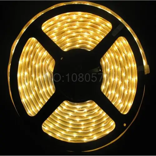Хит продаж 5 м/катушка 5050 Светодиодная лента Водонепроницаемая DC 12V SMD гибкая