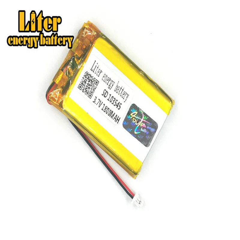 Вилка 1 0 2 P литиевая батарея 103545 3 7 v 1800mah перезаряжаемая литий полимерная PL LiPo