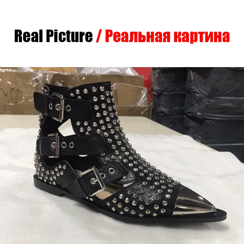 Женские сандалии гладиаторы из натуральной кожи DORATASIA роскошные брендовые