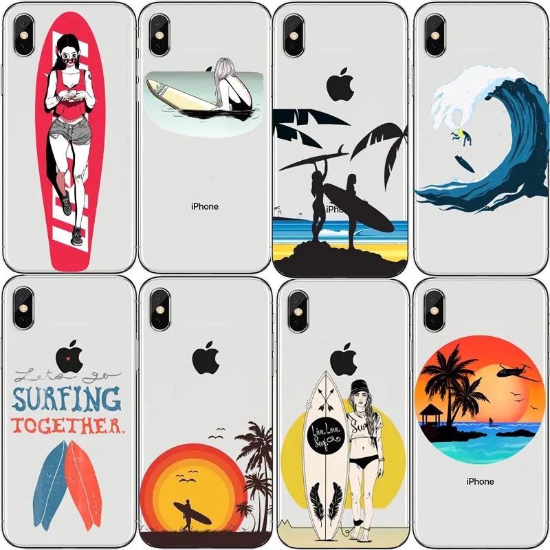 Горячие морская волна прибой летнего серфинга океана чехол для телефона из