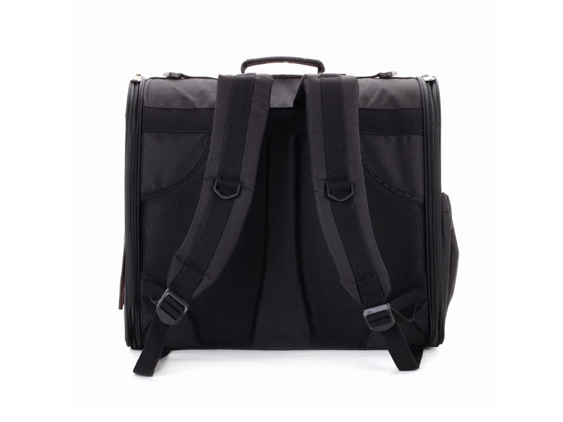 Черная плотность 600D Оксфорд ПВХ Нижняя сумка для собак модная маленький рюкзак