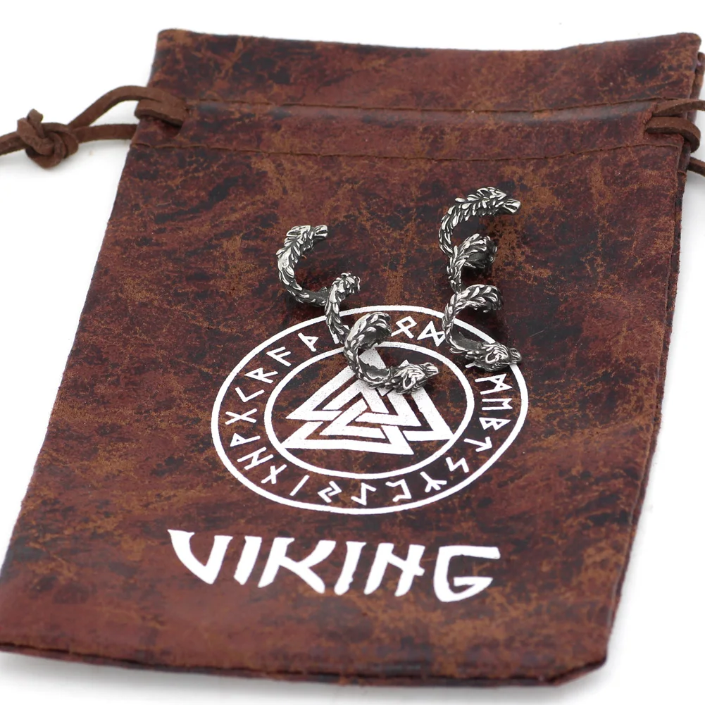 2 шт. норвежский викинг волка борода бусины волосы языческие украшения