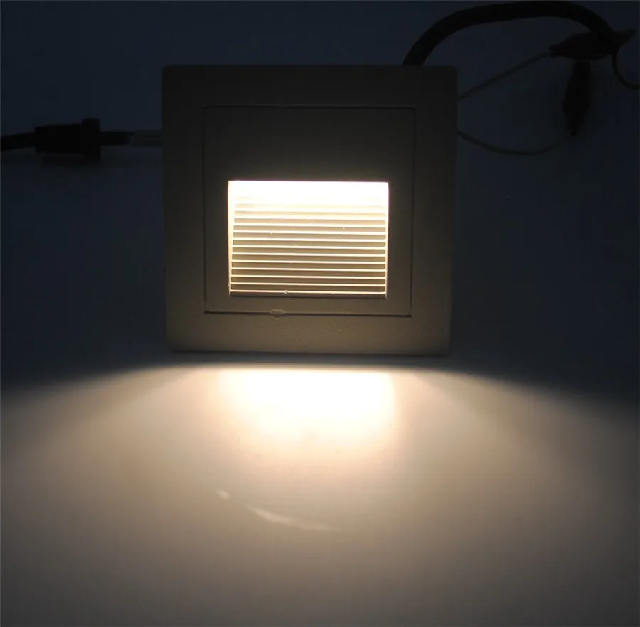 Warm White 10 шт. 1 Вт 3 Вт наружный Встраиваемый светодиодный лестничный светильник для коридора, прохода, настенный угловой светильник, ландшафтный скрытый лестничный светильник, ночной Светильник - Испускаемый цвет: Warm White