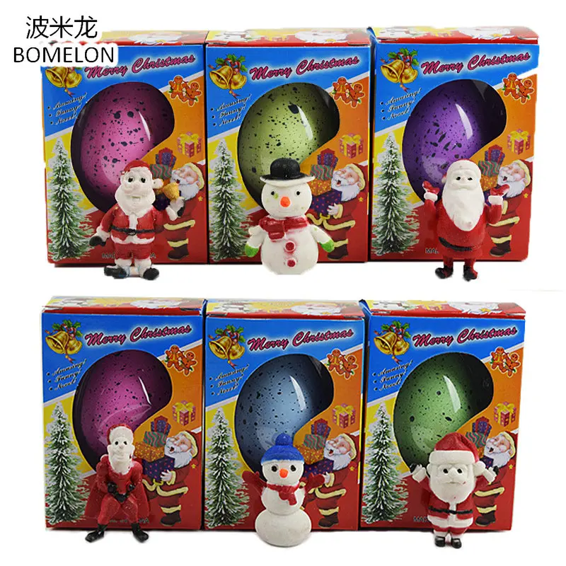 Волшебные рождественские сюрприз яйца люк в воде Рождество Санта Клаус куклы