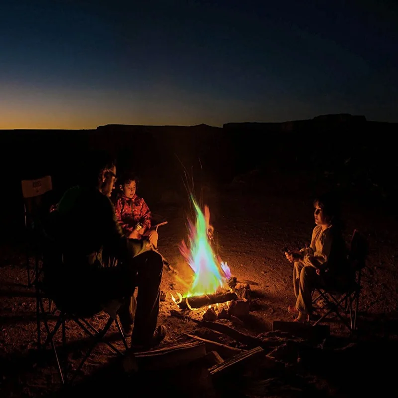 2019 мистический цвет красочные огонь Волшебные трюки пламя Bonfire Саше камин яма