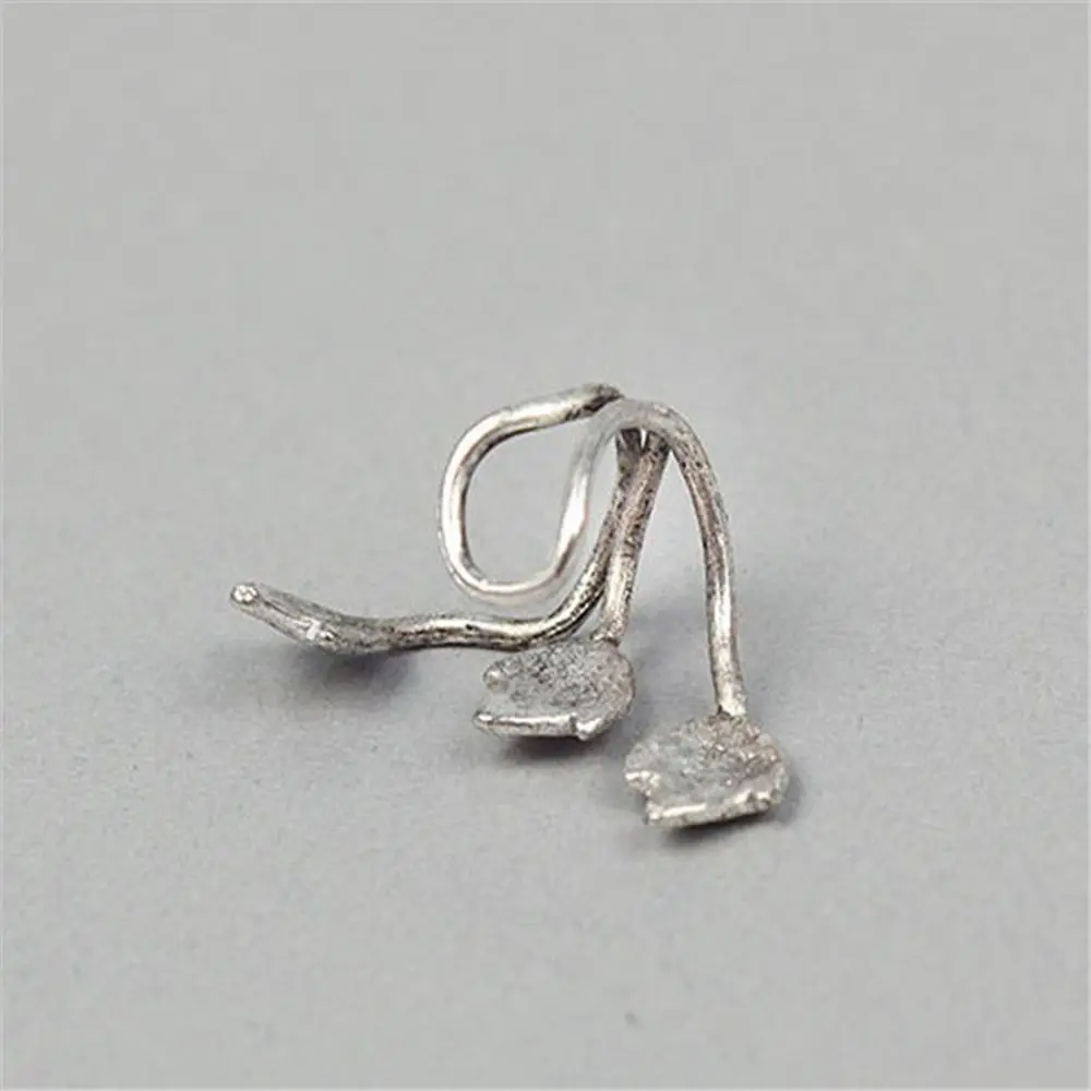 2 шт. Модные клипсы без пирсинга с серебряным покрытием для ушей манжеты