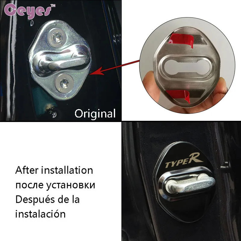 Ceyes автостайлинг авто аксессуары Подходит для Honda Тип r Civic Для Lexus R Accord Hrv