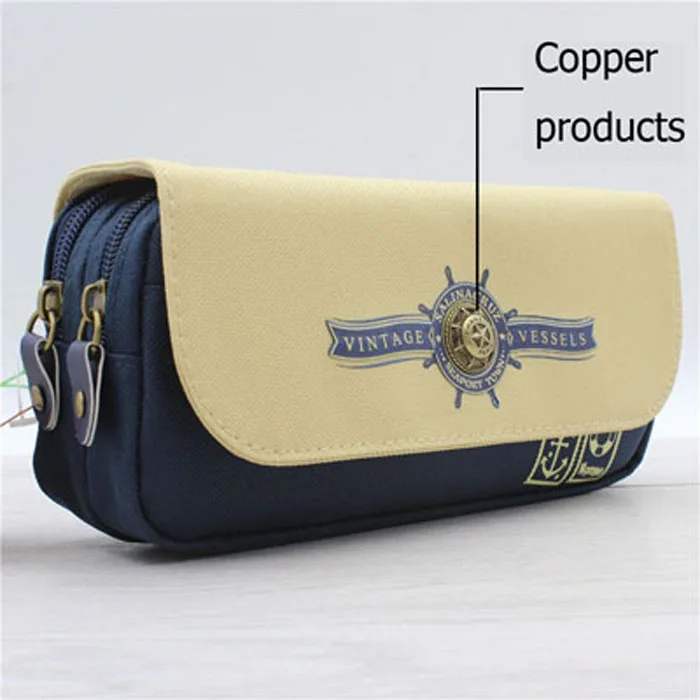 На двойной молнии для карандашей, CasesBag, карандаши, портативные студенческие канцелярские принадлежности, сумка для хранения карандашей, для школы, офисные принадлежности, для мальчиков и девочек, мультфильм - Цвет: H