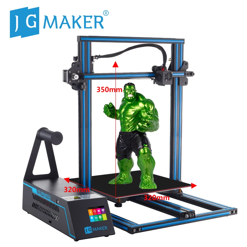JGMAKER A5X 3d принтер максимальный размер сборки с 2 8 дюймовым HD сенсорным экраном и BDG