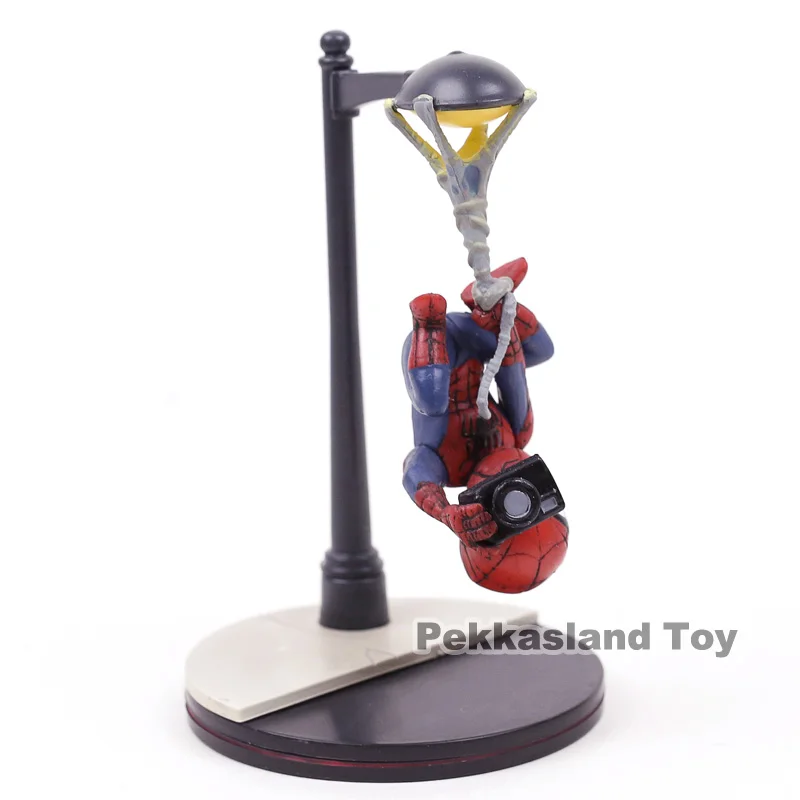 Q Fig Marvel Человек-паук ПВХ фигурка Коллекционная модель игрушка кукла для украшения автомобиля 14 см