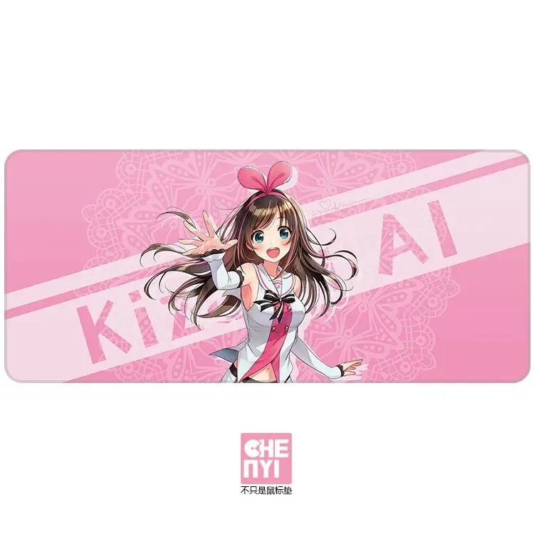 Kizuna AI Mpad x1 Механическая клавиатура Mousepad eva Neon Genesis Evangelion 900 400 4 мм не сшитые края мягкие/резиновые высокого качества - Цвет: Kizuna AI Mpad x1
