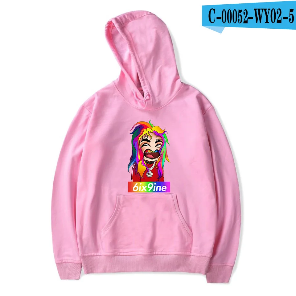 69 6ix9ine мультяшная толстовка мужская толстовка с капюшоном Рэпер Хип Хоп Уличная одежда свитшоты скейтборд Мужская/Женская забавная одежда - Цвет: 017
