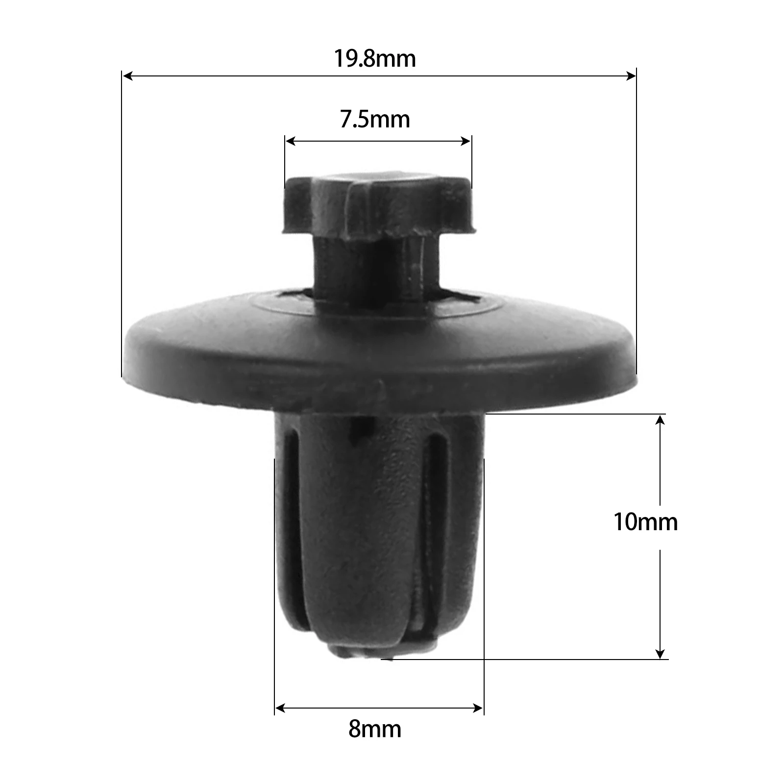 Yetaha 50 шт. 8 мм автомобильная крыла задняя панель автомобиля фиксированная