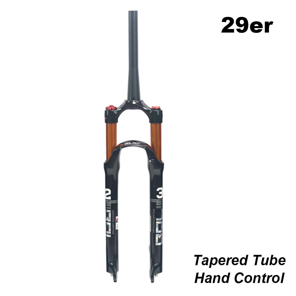 29er Tapered Tube Передняя вилка для горного велосипеда Bolany 26, 27,5, 29er дюймов, из магниевого сплава, для горного велосипеда, 32 rl100мм, вилка, дисковый тормоз, запчасти для велосипеда - Цвет: 29er Tapered Tube