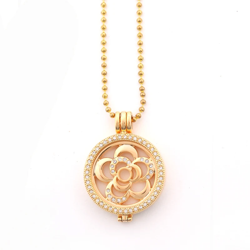 Лидер Продаж Винтажный Цветок Диск для Монет Медальон Кулон Ювелирные Изделия с