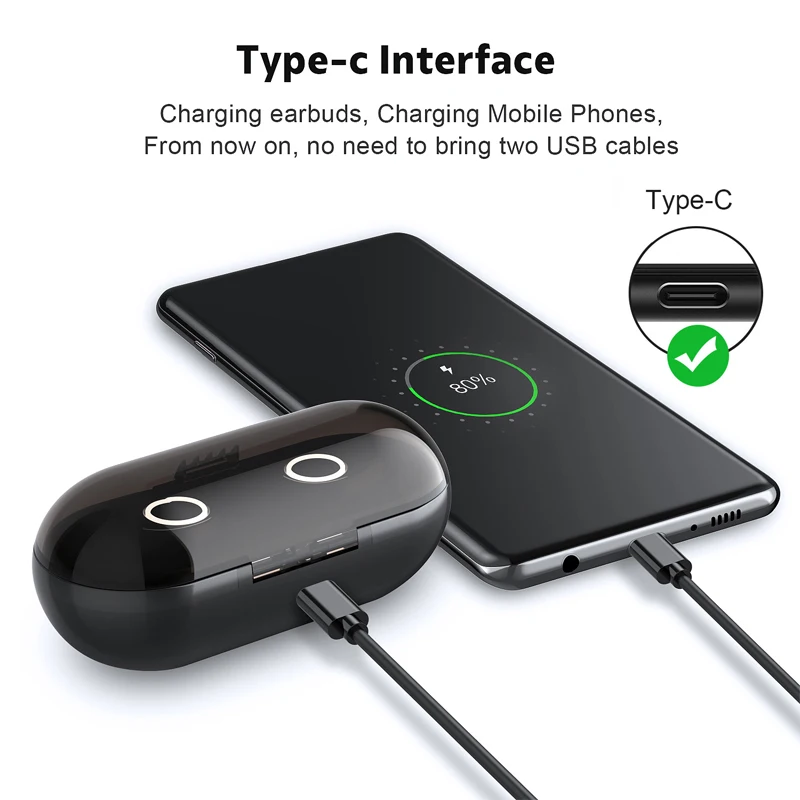 Наушники Anomoibuds TWS 5 0 Bluetooth наушники Беспроводная зарядка стерео беспроводные с