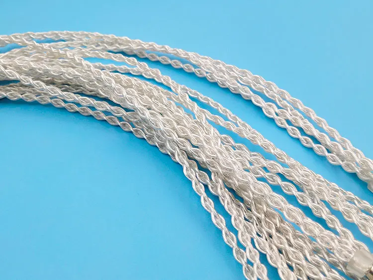 diy earphone cable mmcx ue900 se535 8share single crystal copper silver plated wire | Электроника