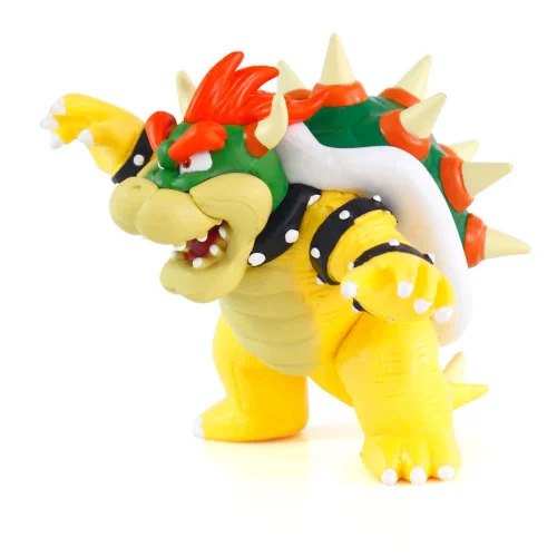 Bowser SUPER MARIO BROS, ПВХ фигурка, игрушки, модель 12-15 см, Марио Луиджи Йоши, Ослик Конг, коллекционные игрушки, куклы для детей - Цвет: Bowser
