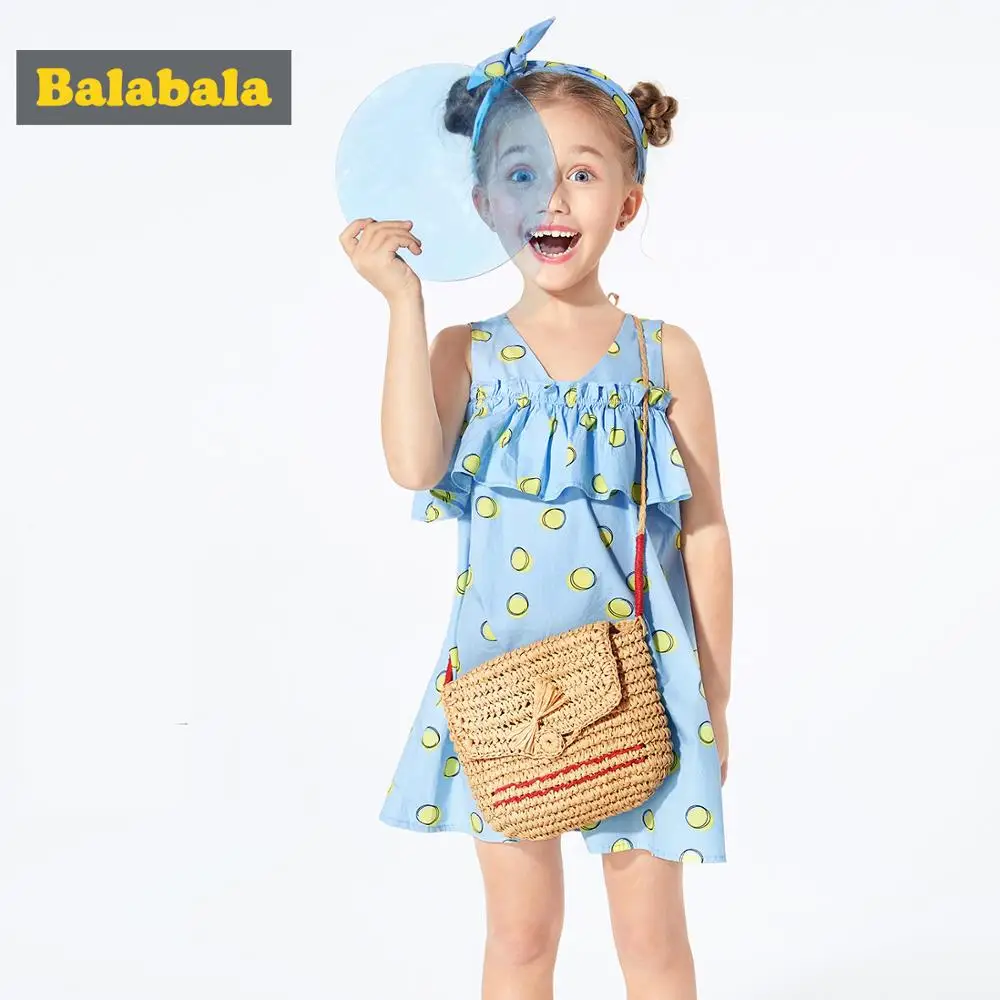 Детское пляжное платье Balabalagirls хлопковое принцессы на лето 2019 | Детская одежда и