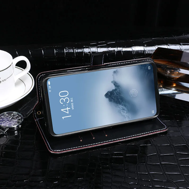 IDEWEI для Meizu 16 чехол Роскошный кожаный флип-чехол 16th M882Q защитный телефона с