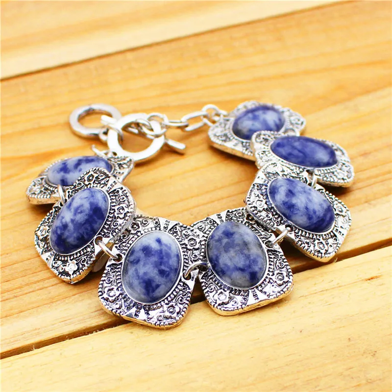 Галечный камень комплект ювелирных изделий Цепочки и ожерелья Браслет Серьги