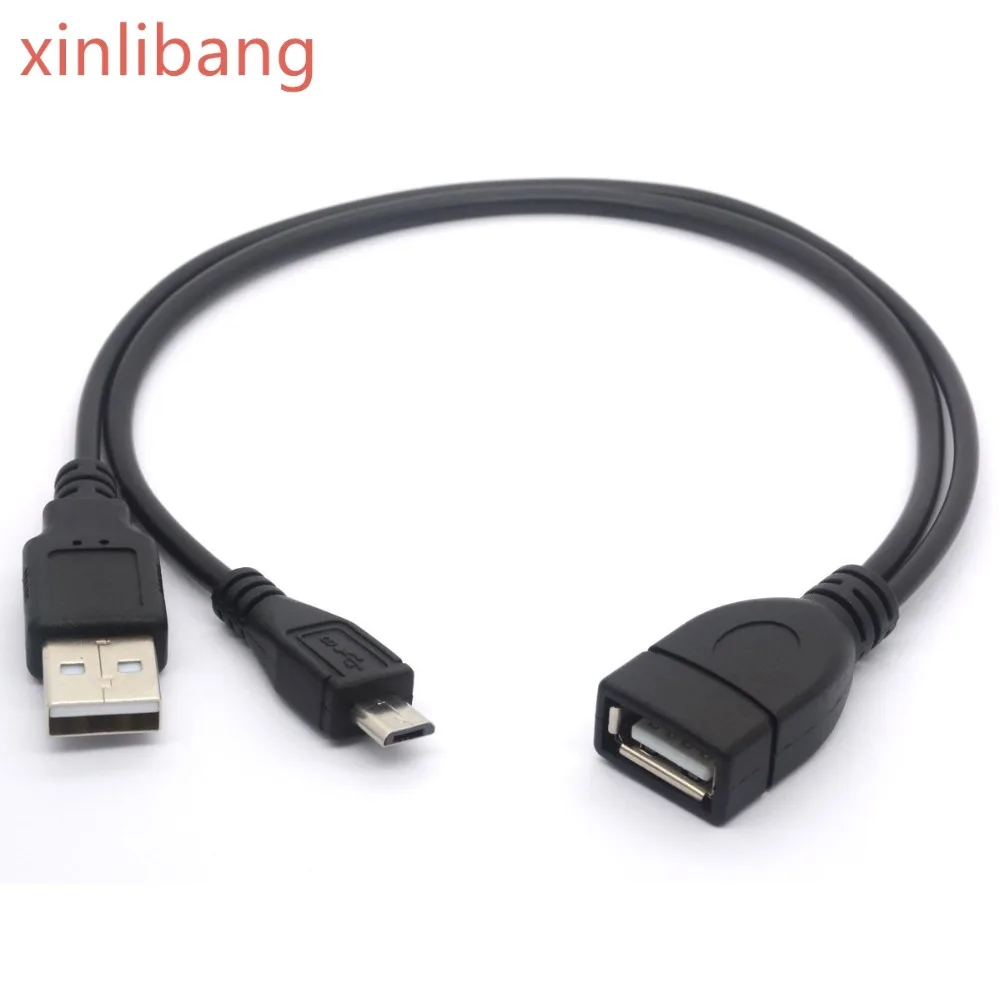 Micro USB Male To Female Host OTG Cable with Power Enhancer Hub Adapter Y Splitter Extension | Компьютеры и офис