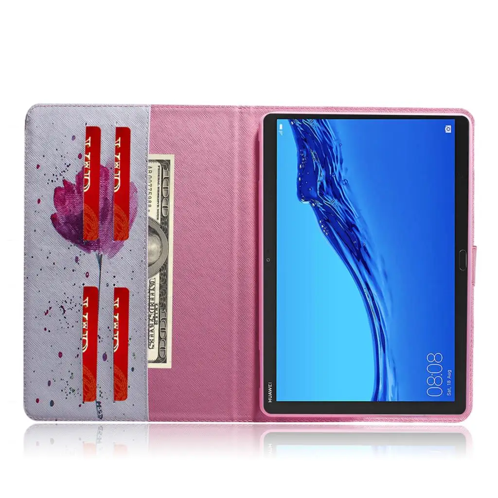 Mediapad T5 умный чехол панда Тигр Лев Флип Бумажник кожаный чехол для huawei Mediapad T5 10 AGS2-W09/L09/L03/W19 10," планшет