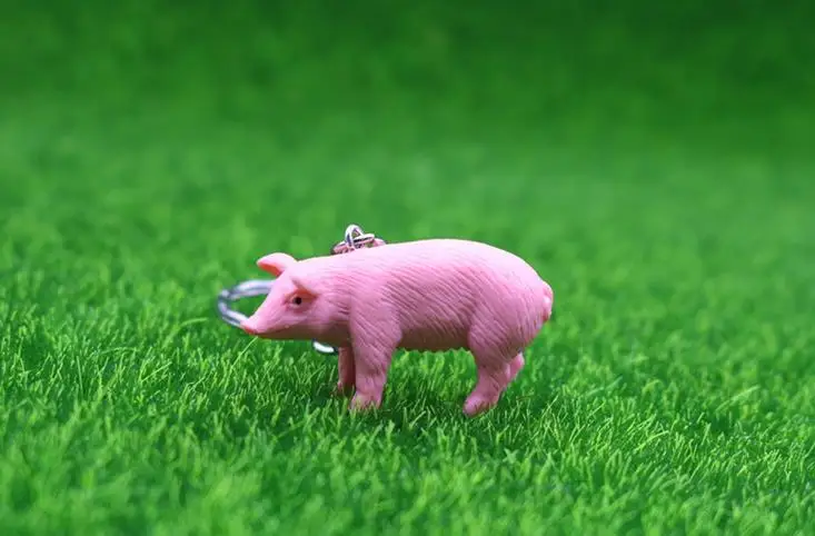 Брелок для ключей с животными из фермы брелок подвеской в виде милой лошади